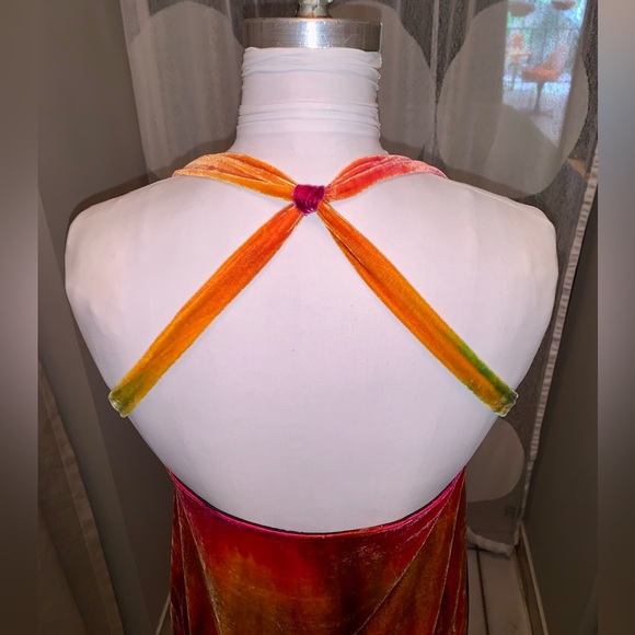 Original one of a kind Velvet Tabard dress with skirt underneath - Picture 6 of 12